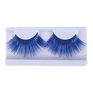 Faux cils auto adhésif jumbo en polyester - 5,5 x 33 cm - Bleu