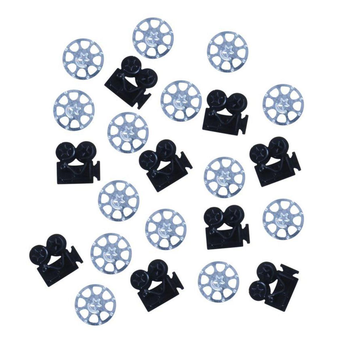 Confettis de table cinéma en plastique - 10 g - Multicolore