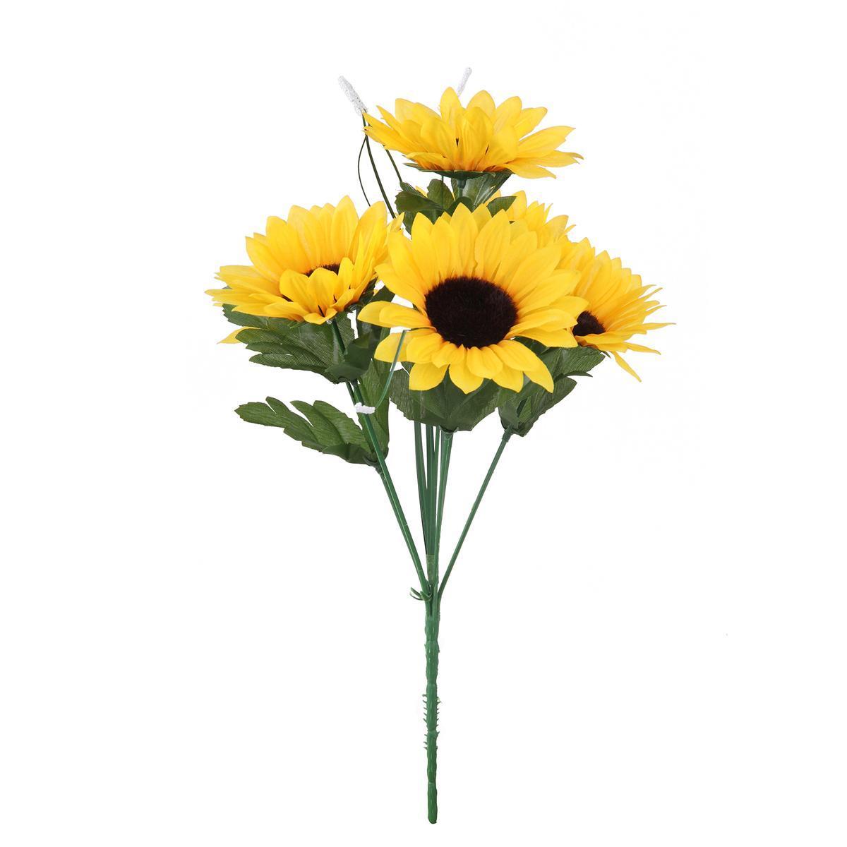 Bouquet de Tournesols - H 35 cm - Jaune