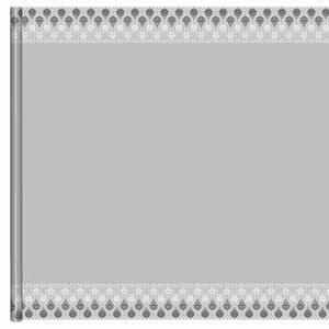 Nappe - Papier - 6 x 1,18 m - Blanc, gris et noir