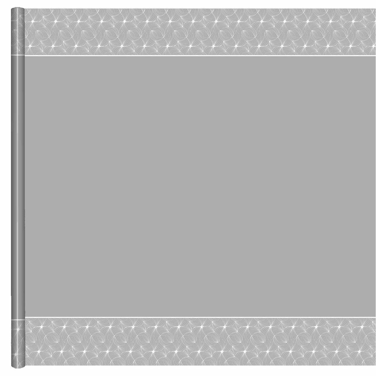 Nappe - Papier - 6 x 1,18 m - Blanc et gris