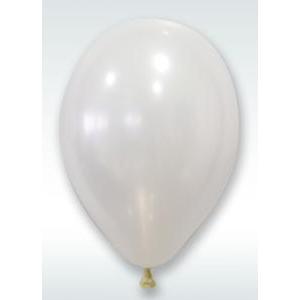 24 ballons nacrés - ø 30 x 35 cm - Blanc