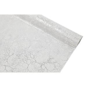 Chemin de table imprimé effet peau de pêche - 400 x 28 cm - Gris