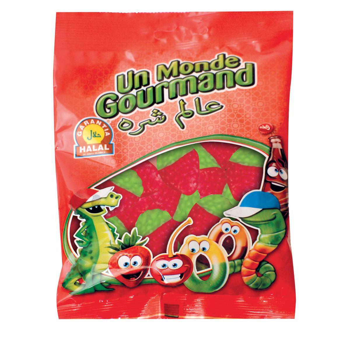 Sachet de bonbons lisses goût fraises sauvages Halal - 150 g