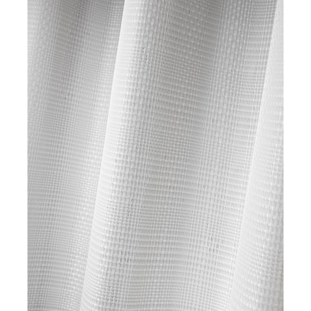 Paire de voilages à œillets - 100% polyester - 140 x 240 cm - Beige écru