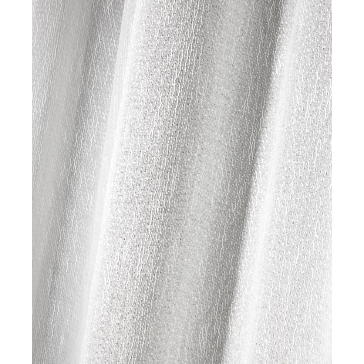 Paire de voilages à pattes - 100% polyester - 140 x 240 cm - Beige écru