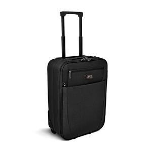 Valise cabine textile lowcost noir homme - H 50 x L 35 x 20 cm
