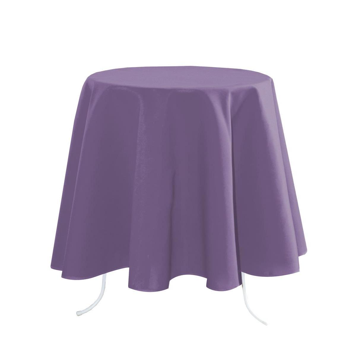 Nappe ronde - 100 % Polyester - Ø 160 cm - Violet