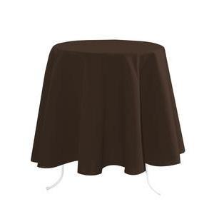 Nappe rectangulaire - 100 % Polyester - 148 x 240 cm - Marron