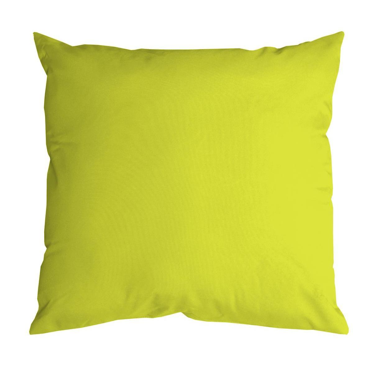 Coussin Nelson - 100 % Polyester - 40 x 40 cm - Vert anis