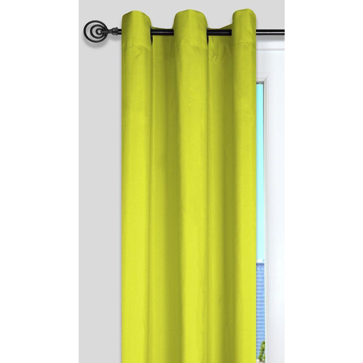 Panneau à œillets - 100 % Polyester - 135 x 240 cm - Vert anis
