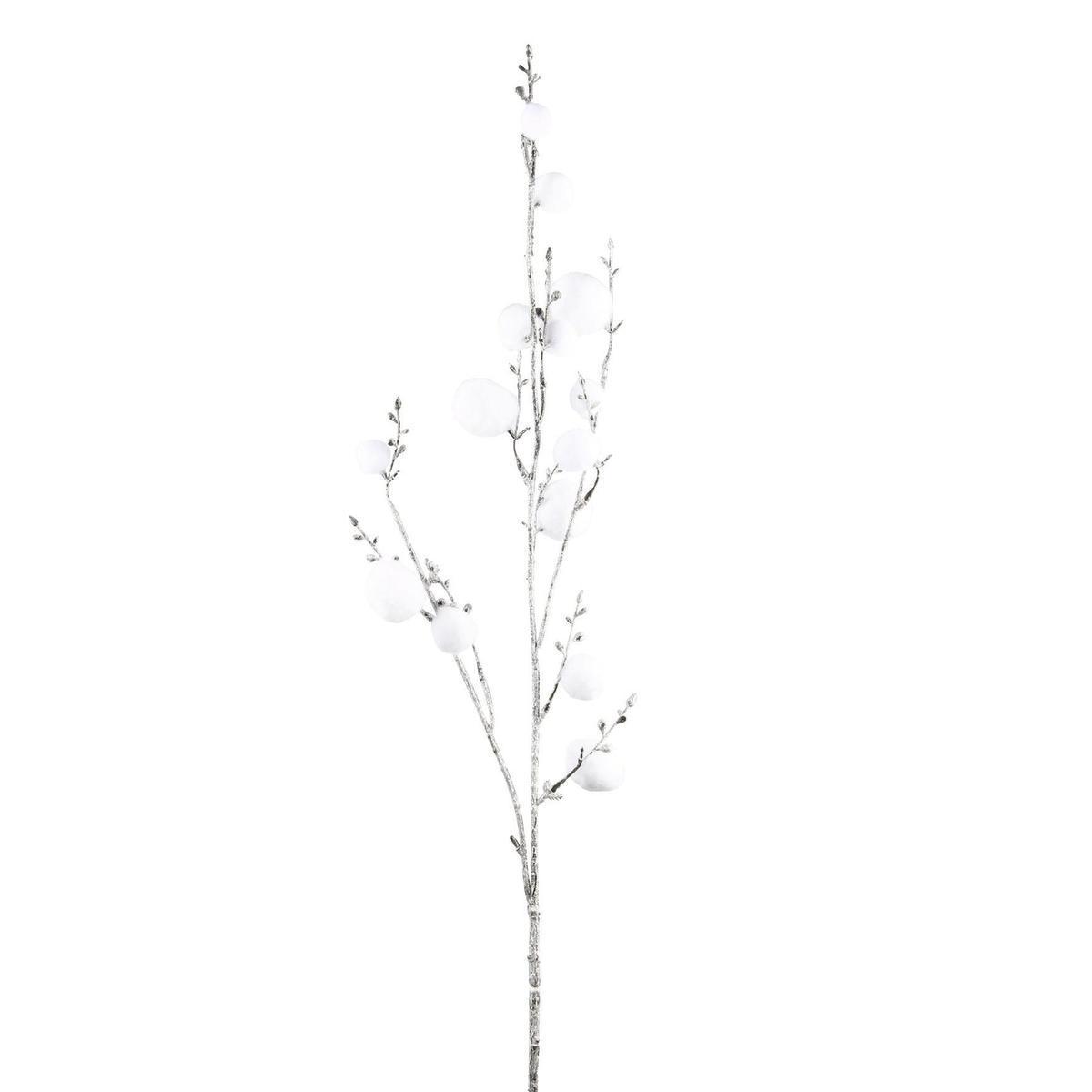 Branche de coton pailletée - H 80 cm