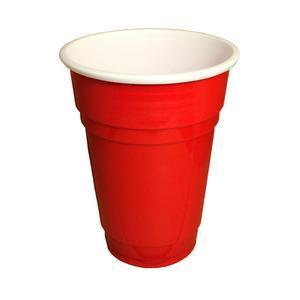 20 gobelets à Beer Pong 25 cl - Plastique - Rouge - 250 g