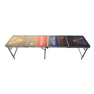 Table à Beer Pong - Aluminium et mélaminé - Multicolore - 240 x 60 cm