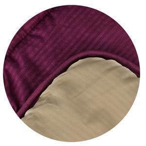 Couette - 100 % polyester - 140 x 200 cm - Beige et violet