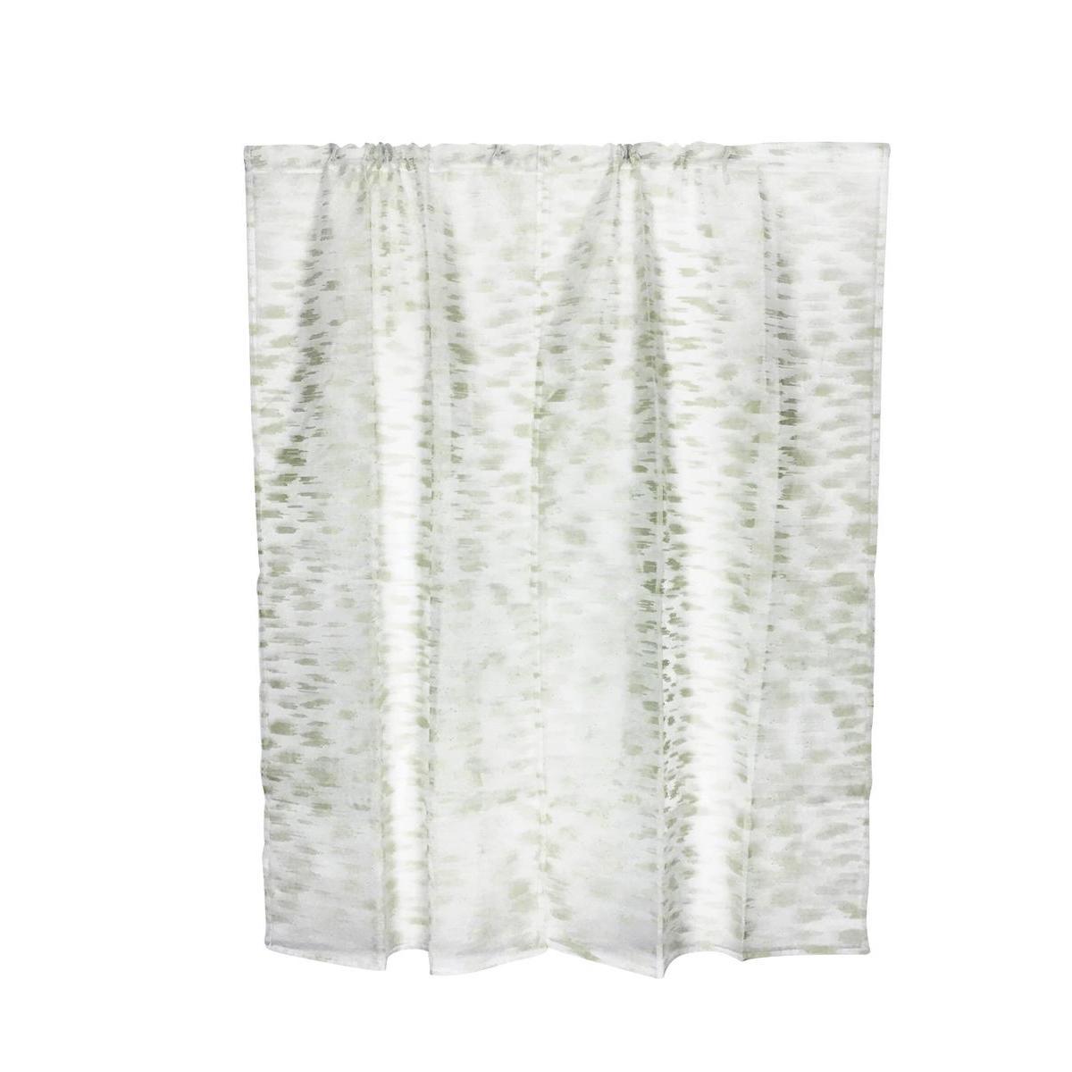 Paire de vitrages - 60 x 120 cm - 100 % Polyester - Vert d'eau