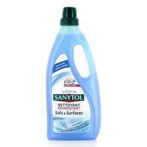 Nettoyant désinfectant liquide pour les sols - 1 L - Parfum Brise océanique - SANYTOL