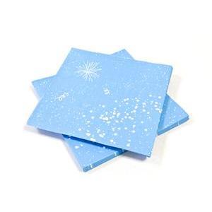 Serviette papier 'happy ' 33cm x 33cm - 3 plis (x 20) - 33 x 33 cm - Bleu