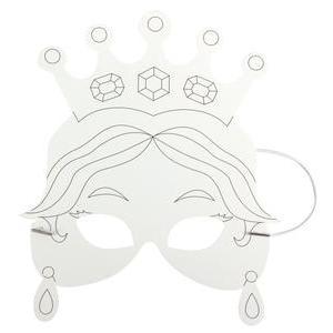 4 masques de princesse à décorer