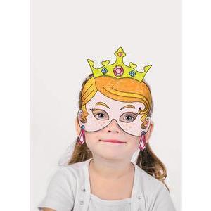 4 masques de princesse à décorer