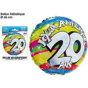 Ballon helium 20 ans