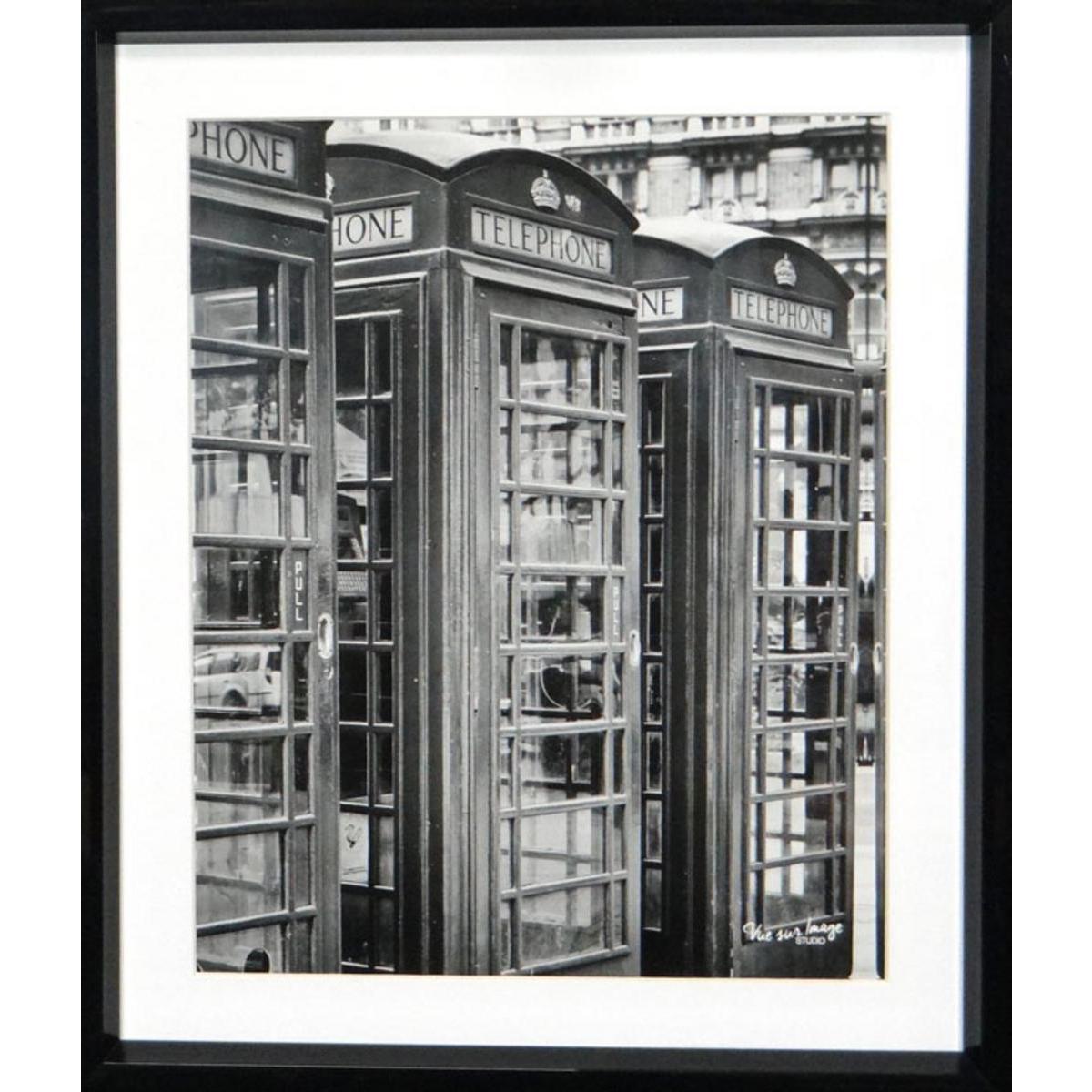 Cadre photo décoratif - Plastique - 25 x 30 cm - Noir et blanc