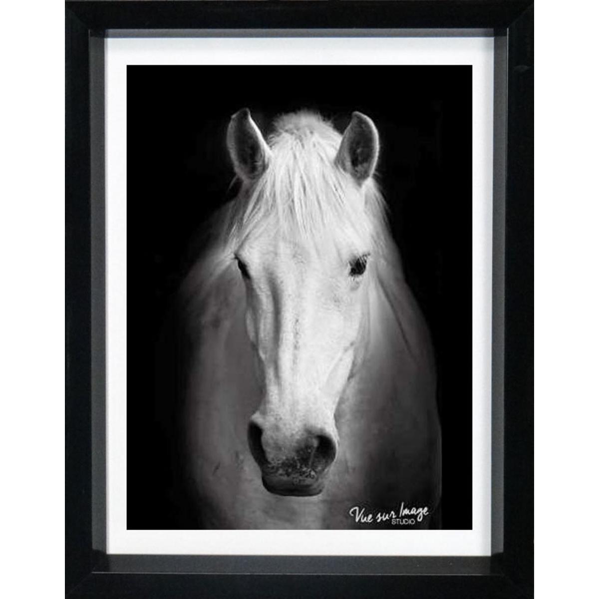 Cadre photo décoratif - Plastique - 15 x 20 cm - Noir et blanc