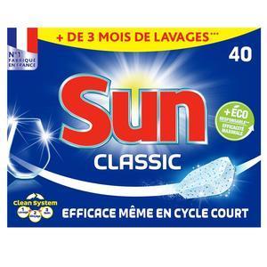 40 tablettes pour lave-vaisselle Sun