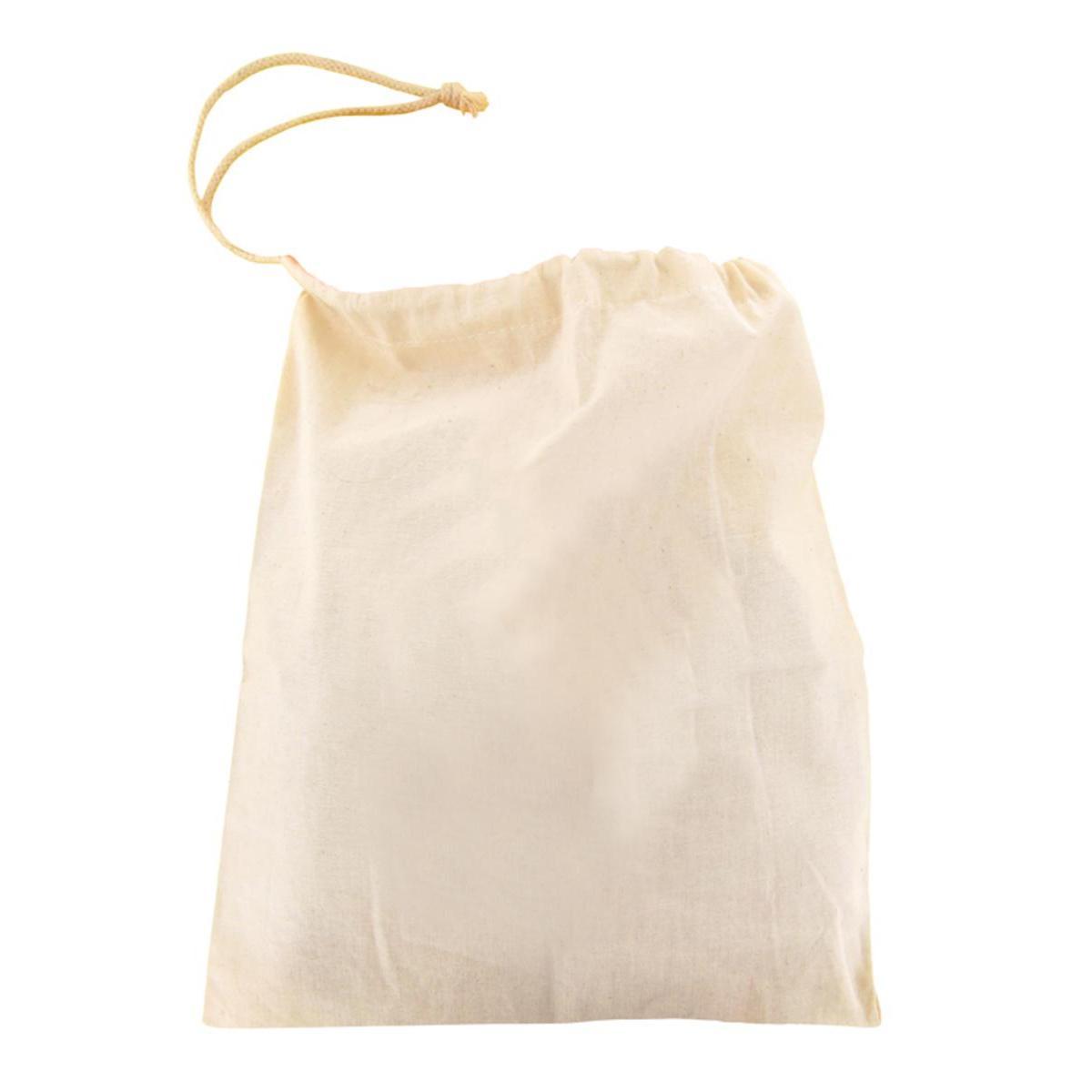 Sac avec lien - Coton - 28 x 35 cm - Beige