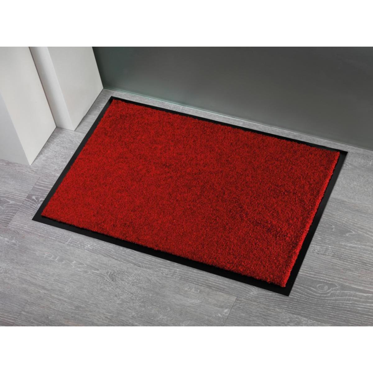 Paillasson - Polyamide et PVC - 40 x 60 cm - Rouge