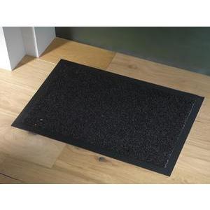 Paillasson - Polyamide et PVC - 40 x 60 cm - Noir