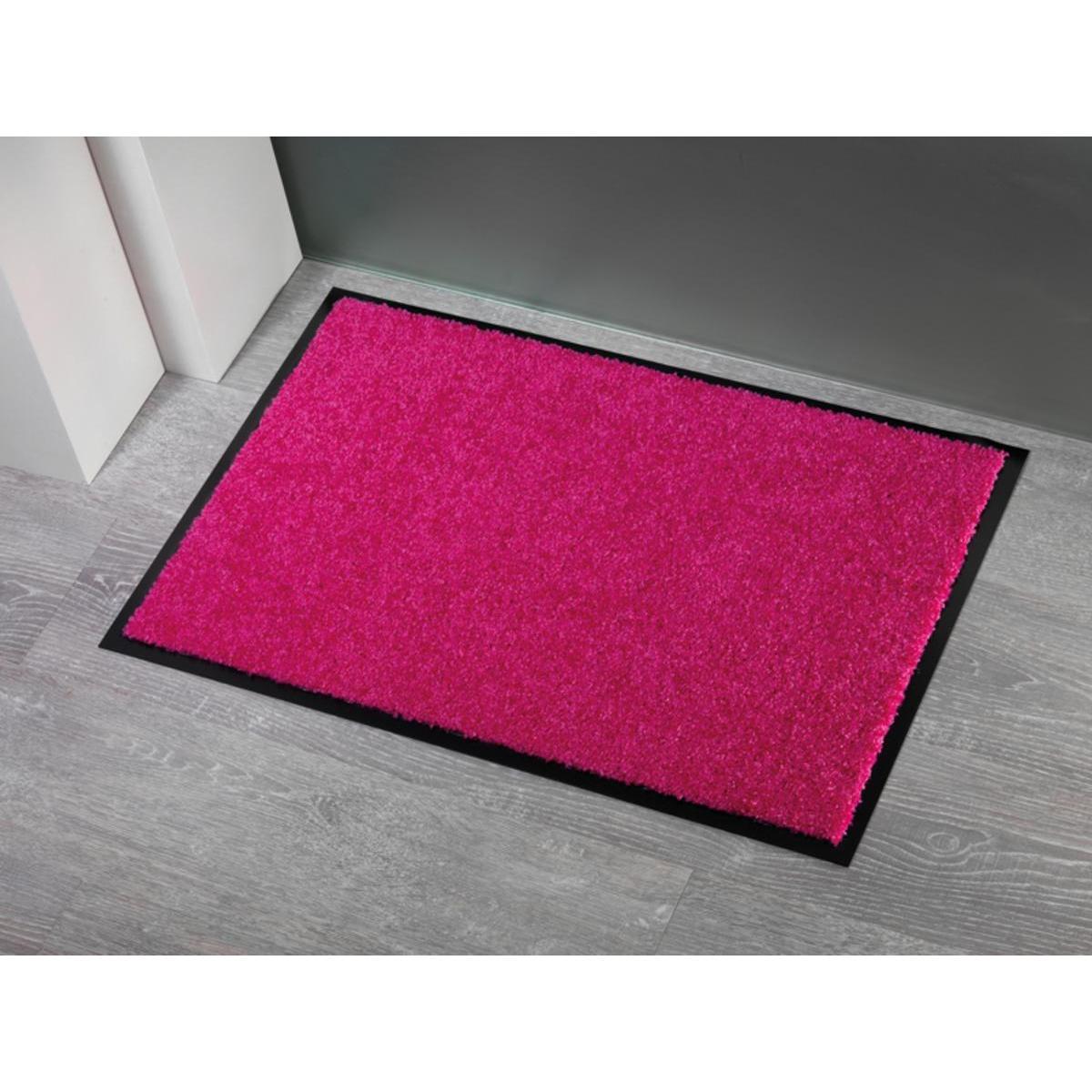 Paillasson - Polyamide et PVC - 40 x 60 cm - Rose