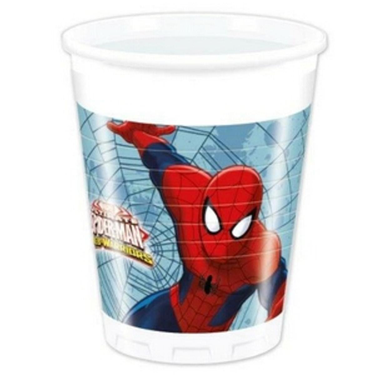 Ultimate Spider-man gobelets en plastique x 8 pièces