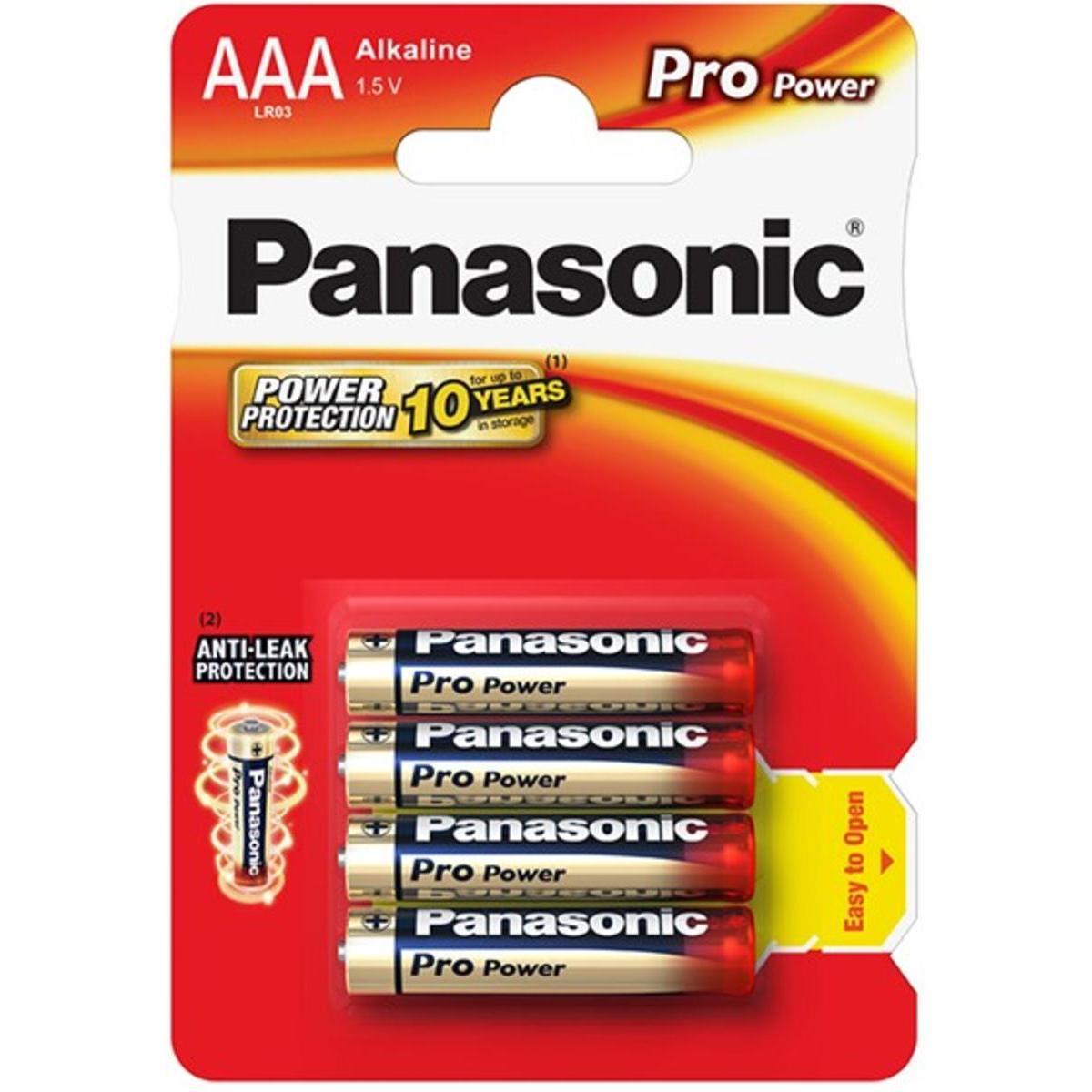 4 piles pro LR03  - PANASONIC