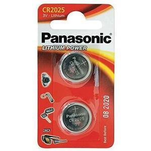 2 piles bouton CR-2025 - PANASONIC