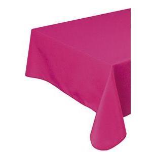 Toile cirée carrée - 100 % Polyester - 180 x 180 cm - Rose fushia