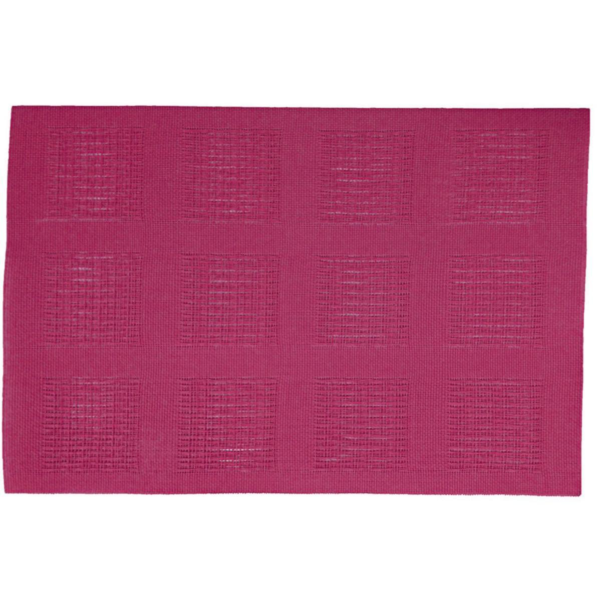 Set de table - PVC - 30 x 45 cm - Rose fushia