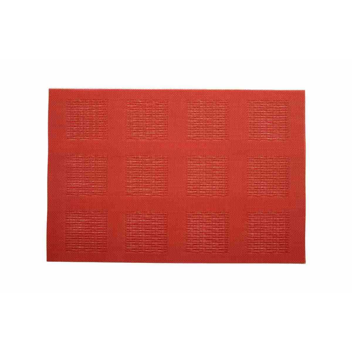 Set de table - PVC - 30 x 45 cm - Rouge