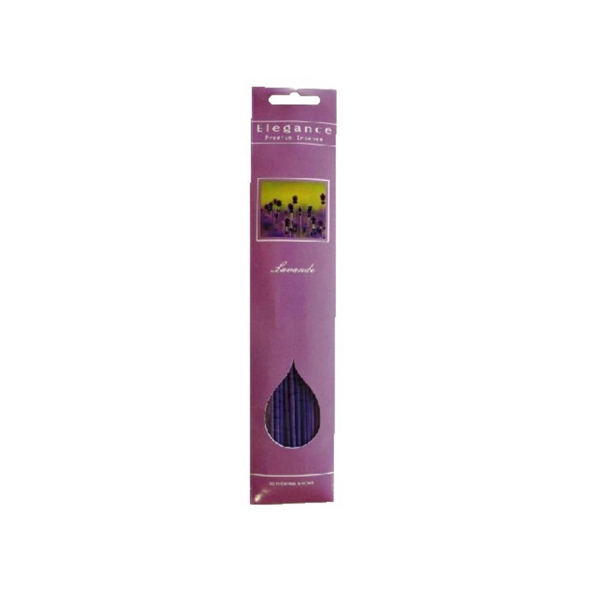 20 bâtons d'encens parfum Lavande - 31 x 6,5 cm - Bois écorces - Violet