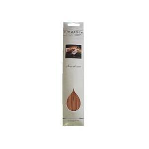 20 bâtons d'encens parfum Noix de coco- 31 x 6,5 cm - Bois écorces - Blanc