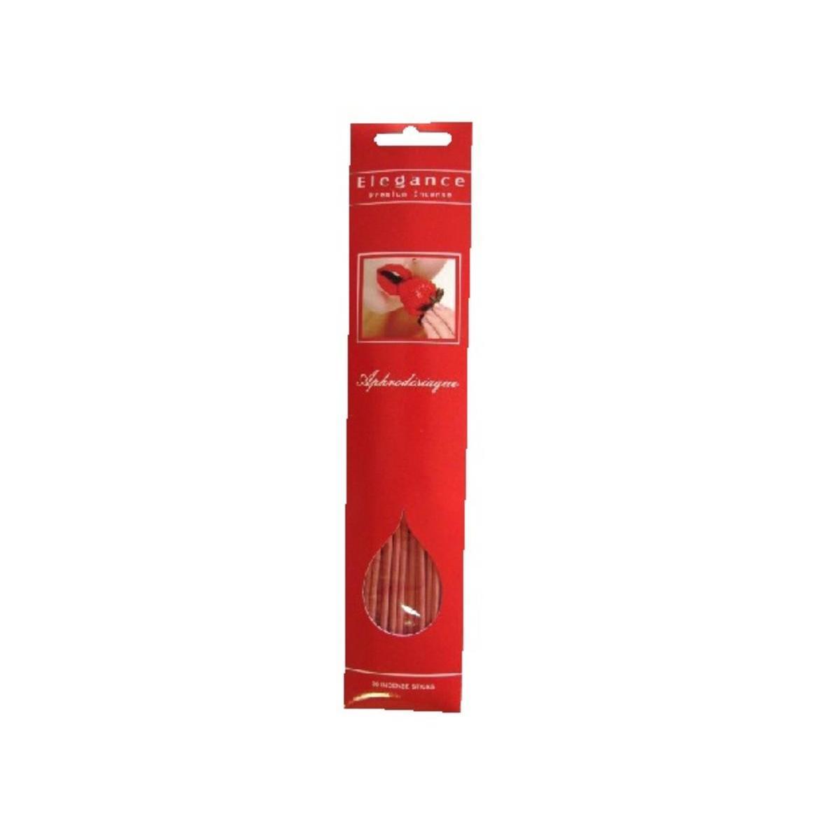 20 bâtons d'encens parfum aphrodisiaque - 31 x 6,5 cm - Rouge