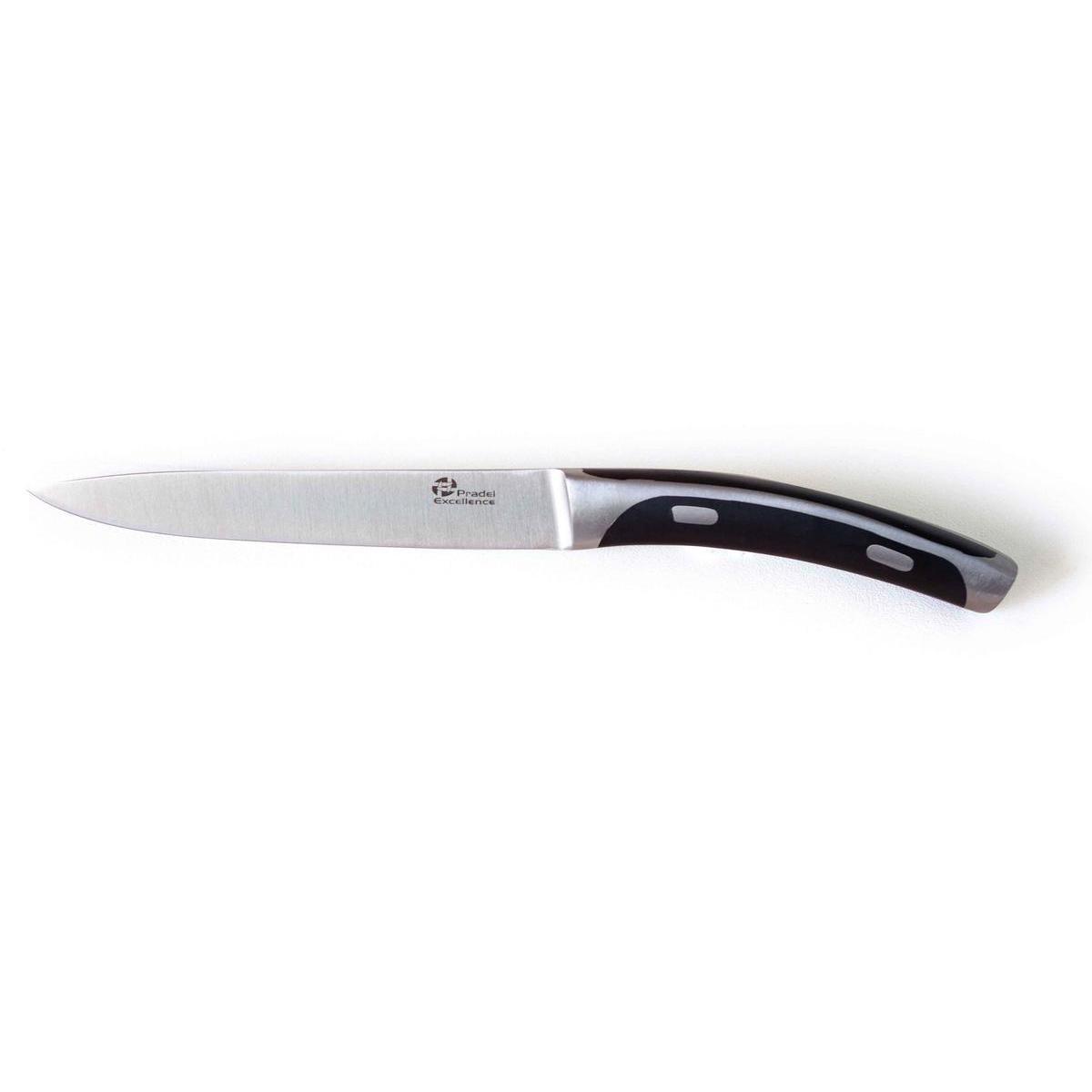 Couteau utilitaire - Inox et plastique - 23,8 cm - Noir
