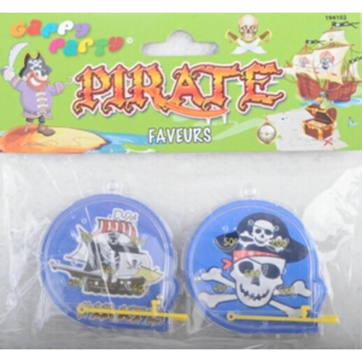 Mini billards en plastique x 4 pièces pirate