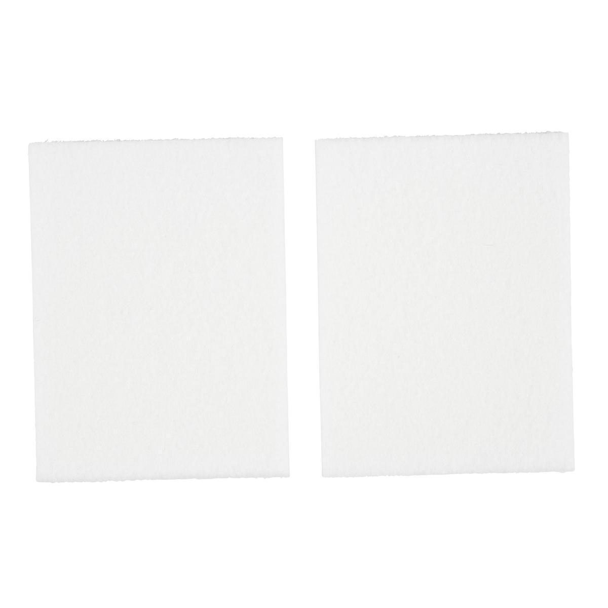 2 patins adhésifs carrés à découper - 18 x 0.6 x 8 cm - Blanc