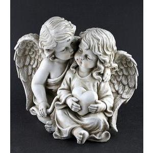 Anges en résine - L 23,5 cm