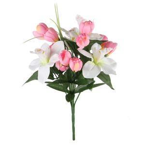 Bouquet d'Orchidées et crocus - H 34 cm