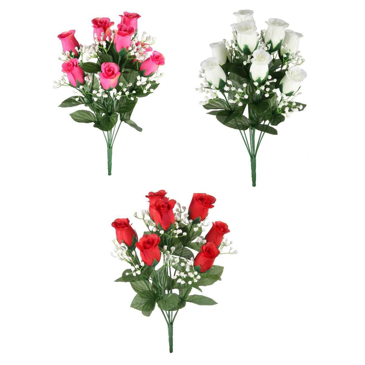 Bouquet de boutons de rose - Différents coloris