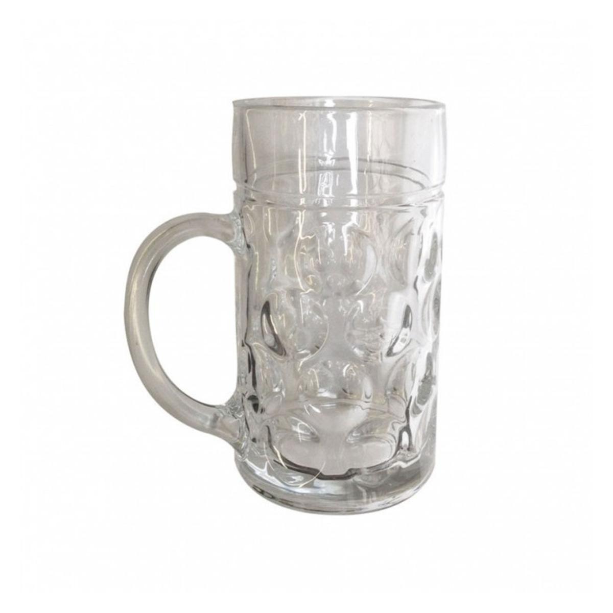 Chope en verre de 1 l - Verre - Transparent - 1,6 kg