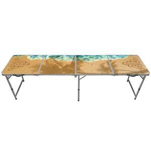 Table à Beer Pong - Aluminium et mélaminé - Multicolore - 240 x 60 cm