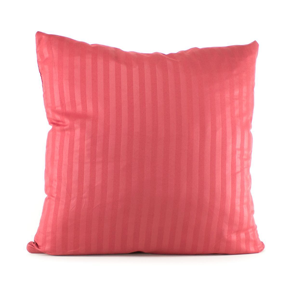 Coussin déhoussable - 45 x 45 cm - Rouge corail